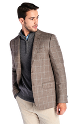 Mens Casual Slim Fit Blazer in Checks